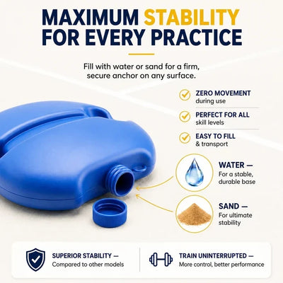 Solo Pickleball Trainer – Rebounder with Water-Fill Base