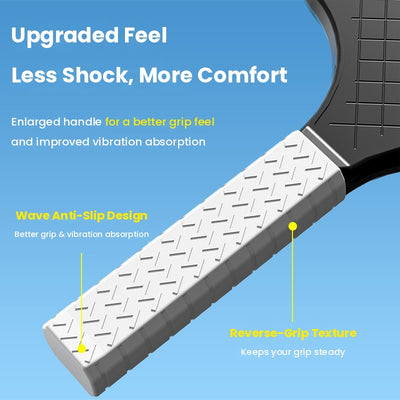 Pickleball Paddle – Enlarged Sweet Spot, Shock-Absorbing Non-Slip Grip, Lightweight 280g