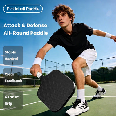Pickleball Paddle – Enlarged Sweet Spot, Shock-Absorbing Non-Slip Grip, Lightweight 280g